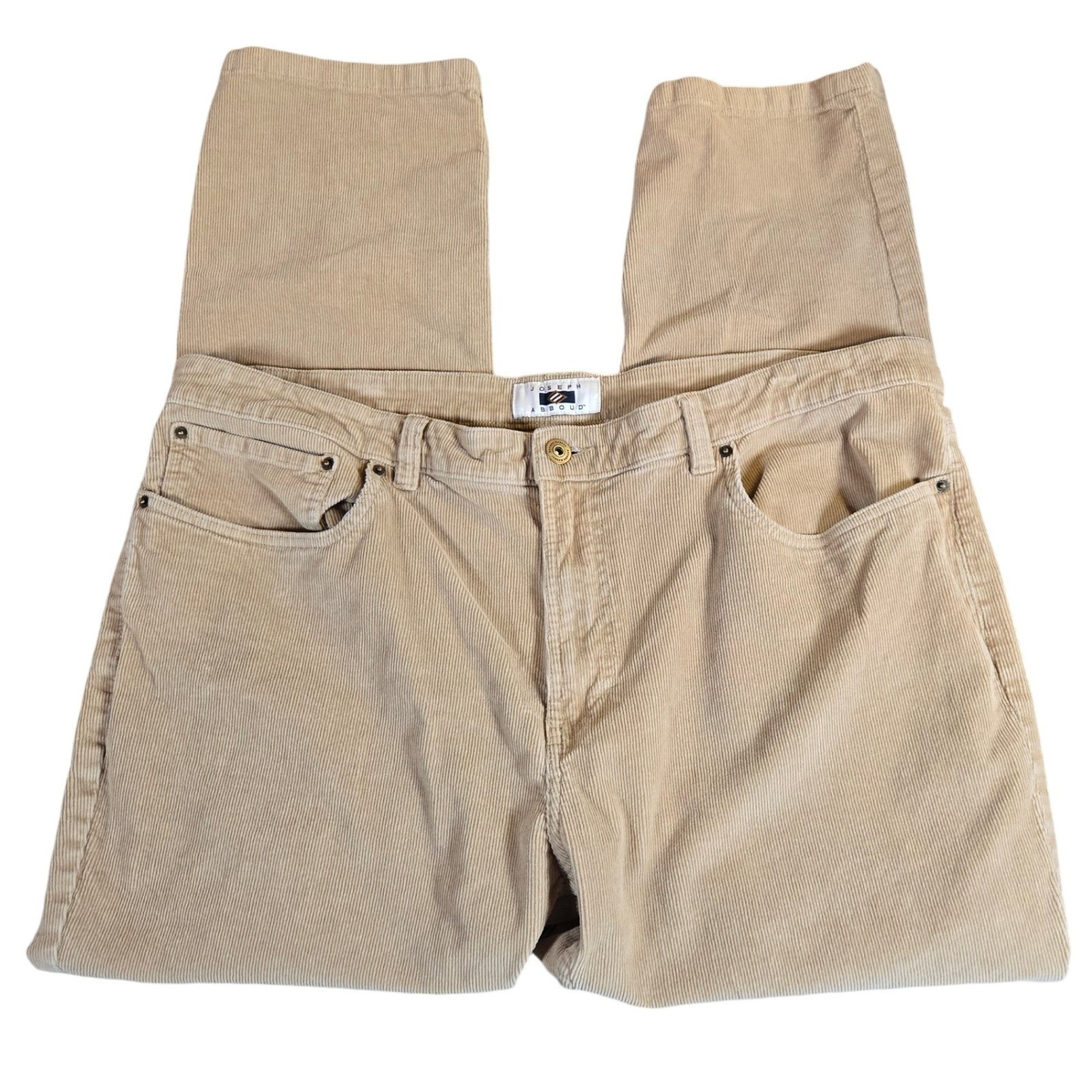 Joseph Abboud Mens Camel Corduroy Pants Size 42x30 Modern Fit